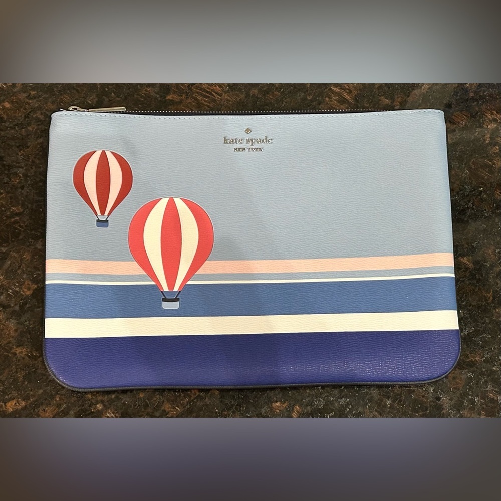 Kate spade Up,up and away large zip pouch
